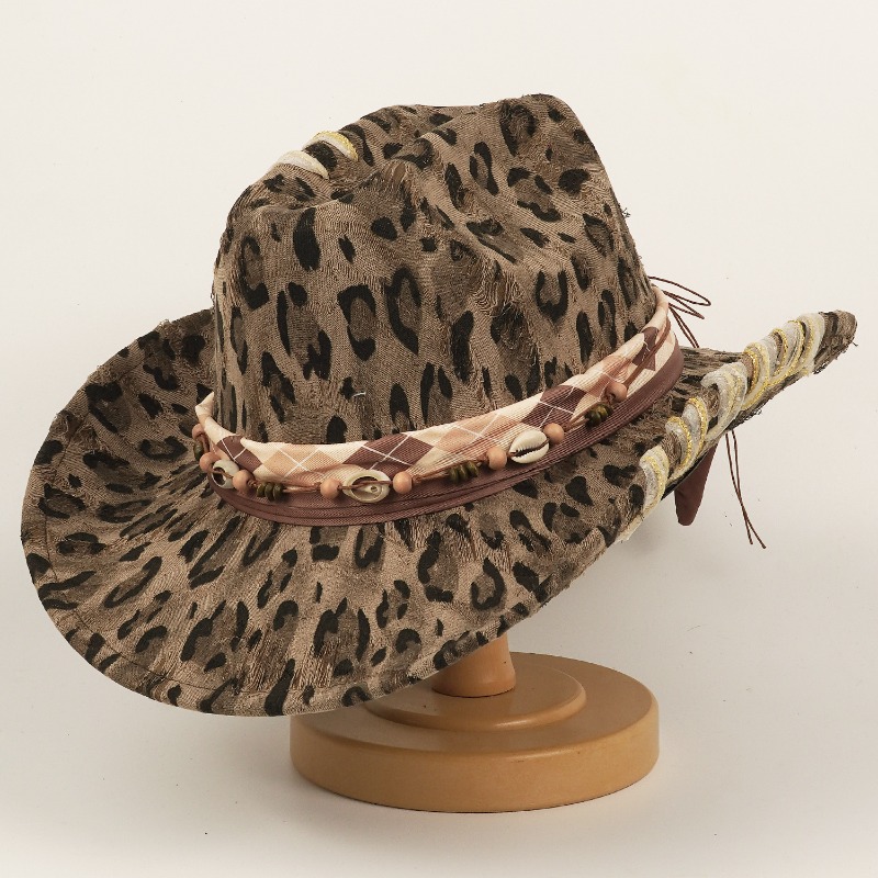 قبعة رعاة البقر الغربية بنقشة  - مراجعة Cowboy Hat Straw وسعره