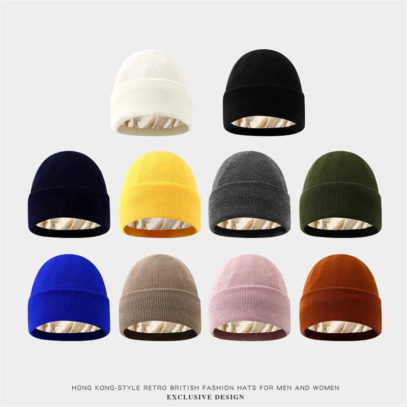 للجنسين الساتان اصطف مكافحة سا - مراجعة Beanie Cuffed Knit وسعره