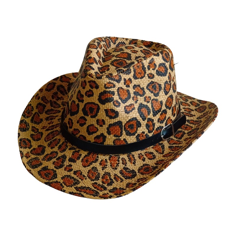 قبعة رعاة البقر الجديدة بنقشة  - مراجعة Cowboy Hat Straw وسعره