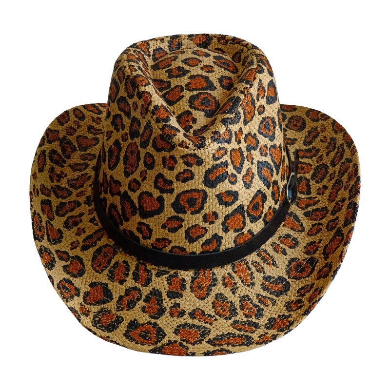 قبعة رعاة البقر الجديدة بنقشة  - مراجعة Cowboy Hat Straw وسعره