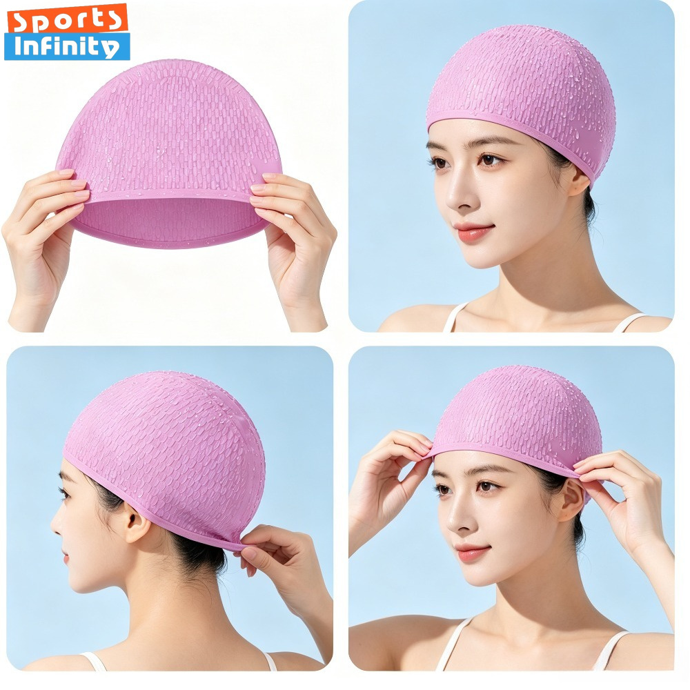 قبعة سباحة سيليكون للبالغين لل - مراجعة Swim Hat Silicone وسعره