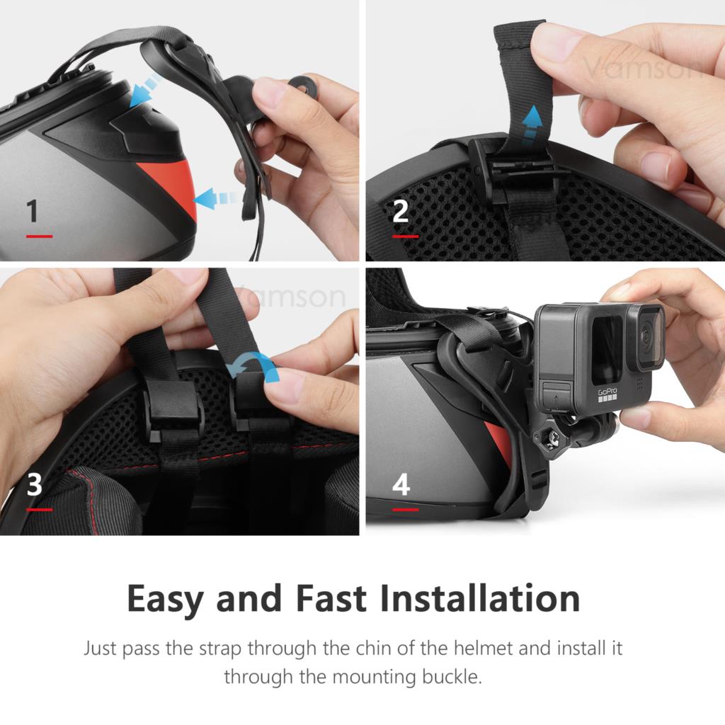 Vamson لـ Gopro Hero 11 10 9 8 - مراجعة Skull Cap Helmet Liner وسعره